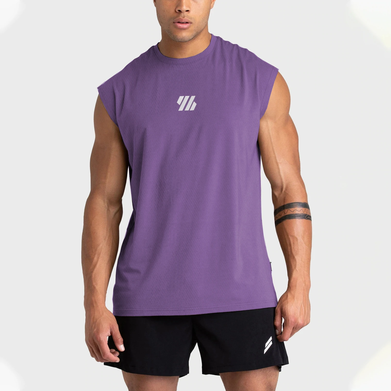 Top Trends: Men Tank Top Sleeveless Shirts Mesh Breathable Gym Shirt Men Muscle Tshirt Slim Fit Bodybuilding Tank Tee Shoppable Styles