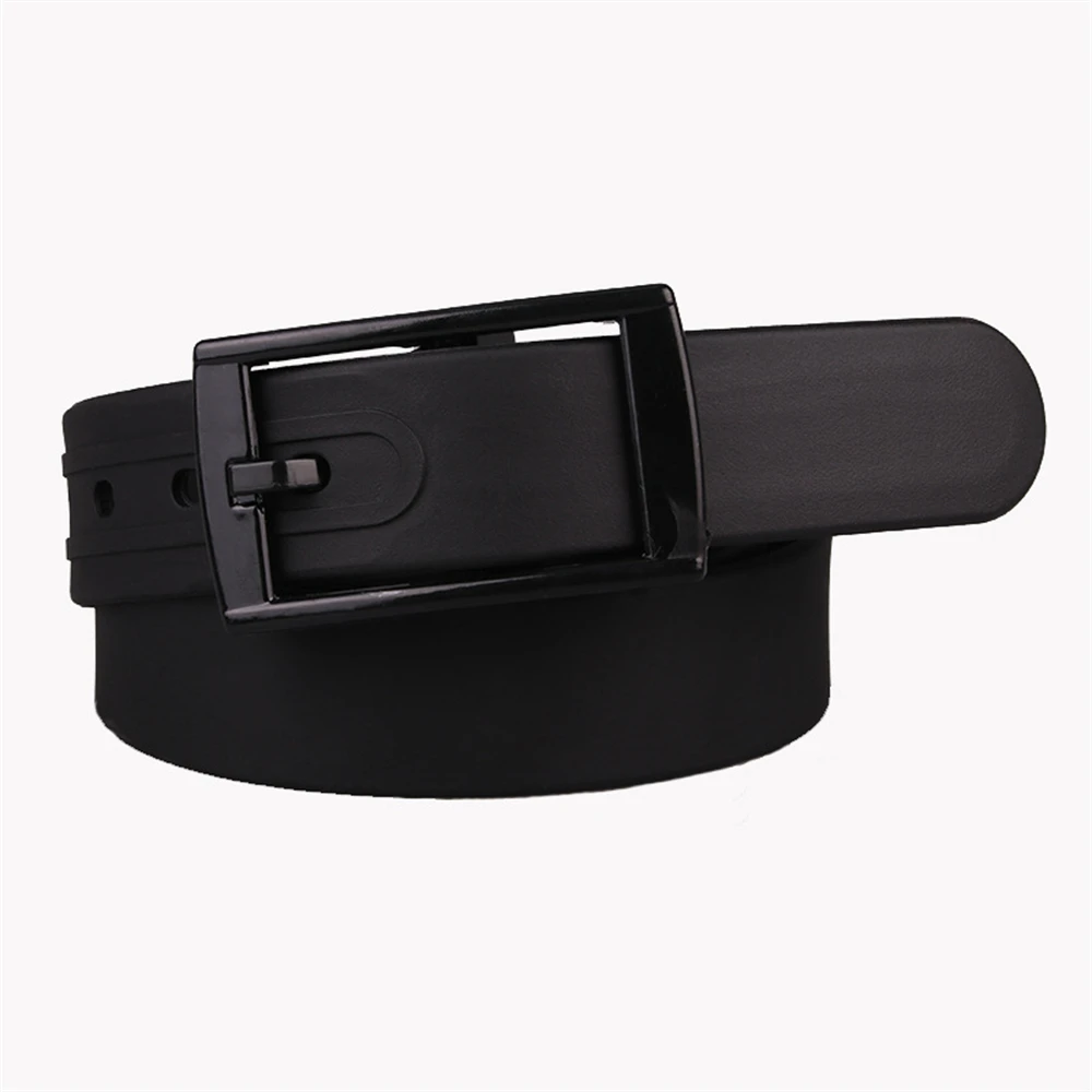 Top Trends: Men And Women Universal Plastic Buckle Candy-colored Non-metal, Security Check High-quality Silicone Belt K640 Shoppable Styles - Image 5