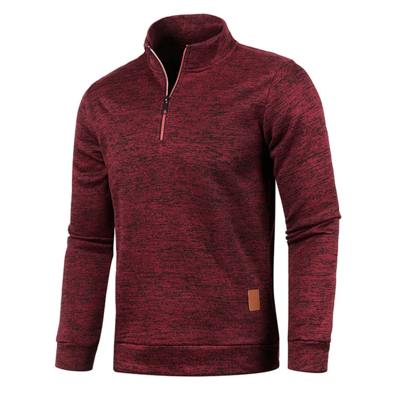 Top Trends: New Men's Thicker Sweatshirts Half Zipper Pullover For Male Hoody Man Sweatshir Autumn Solid Color Turtleneck Sweaters 4XL Shoppable Styles - Image 4