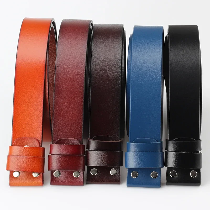 Top Trends: Men&#039;s Genuine Cowhide Leather Belt Without Buckle DIY Belt Accessories 3.8cm Shoppable Styles