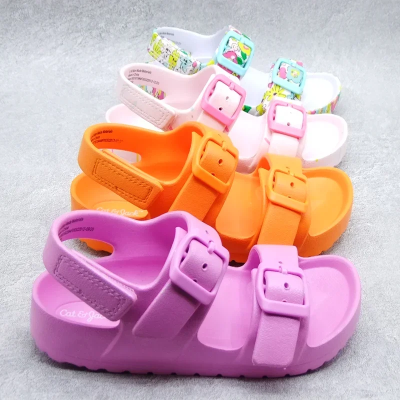 Top Trends: Summer Baby Toddler Kids Adults Slip-On Sandals Boys Girls Foam Beach Slides Candy Color Children Lightweight Breathable Sandals Shoppable Styles