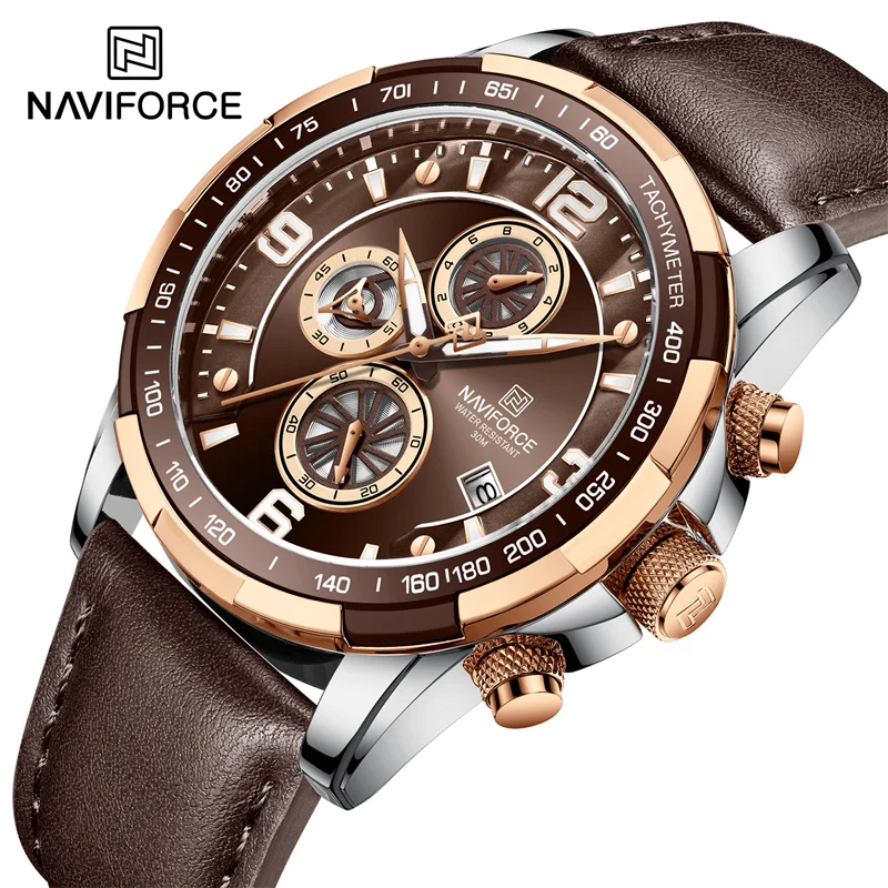 Top Trends: NAVIFORCE Luminous Hands Men&#039;s Watches Top Brand Men Watch Waterproof Sport Wrist Watch Men Luxury Chronograph Quartz Male Clock Shoppable Styles