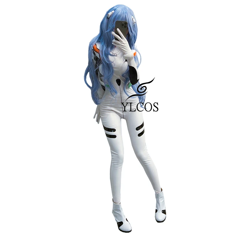 Top Trends: Anime EVA Ayanami Rei Asuka Langley Cosplay Costume Wig Halloween Party Fighting Suit Tailor-made For Women Girls Shoppable Styles