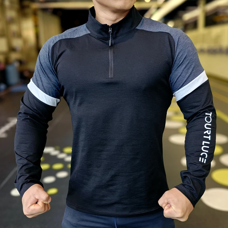 Top Trends: Men Compression Running T-Shirt Breathable Elastic Sweatshirt Long Sleeve Tight Tops Training Jogging Sport Clothing F4S0 Shoppable Styles