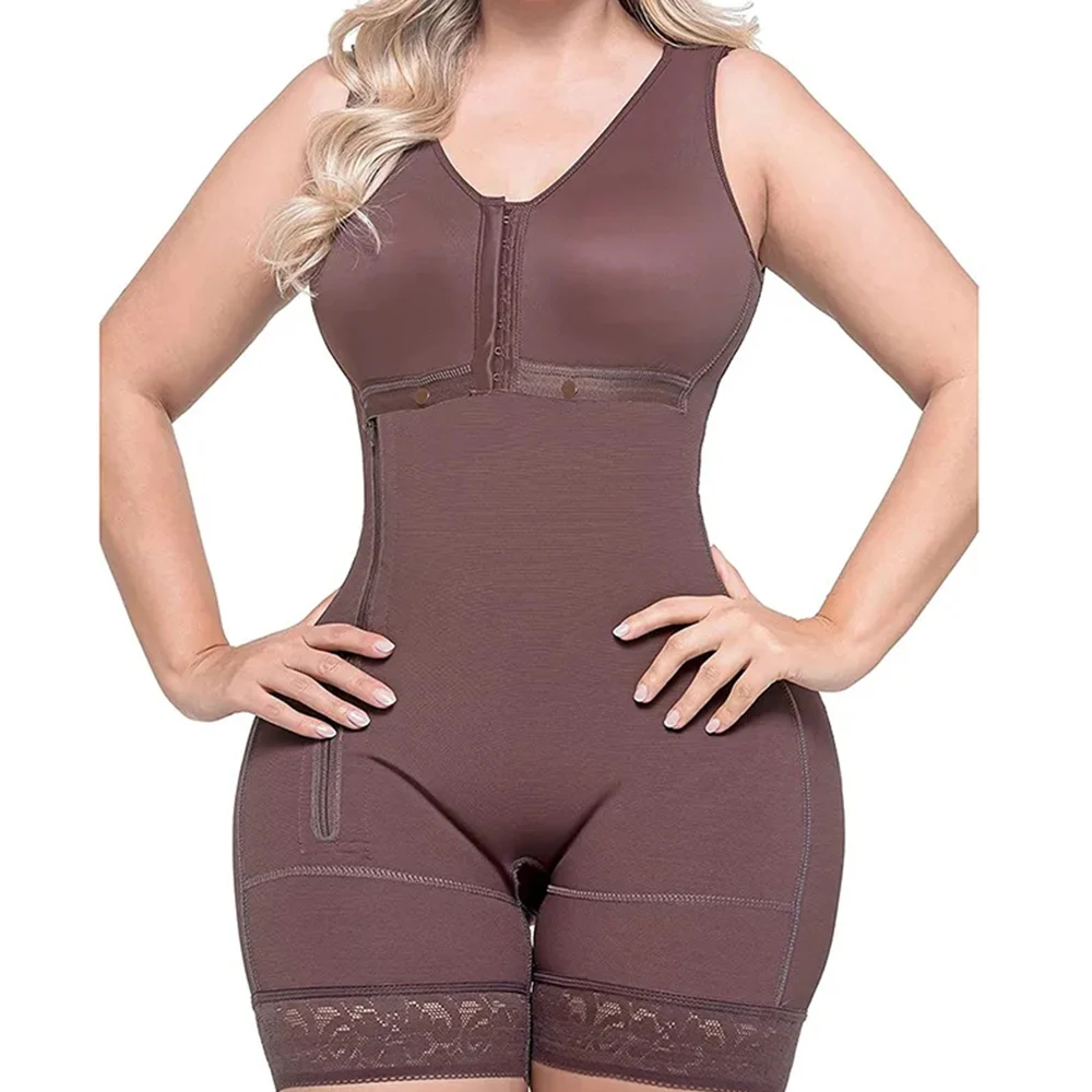 Top Trends: Body Shaper Faja Bodysuit Corset Top Bustier Original Colombian Girdles Postpartum Slimming Shapewear Women Underwear Shoppable Styles