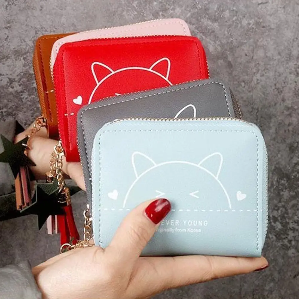 Top Trends: Wallet New Korean Style Simple Square Women'S Wallet Short Zipper Small Wallet Tassel Mini Coin Purse Female Clutch Card Holder Shoppable Styles - Image 3