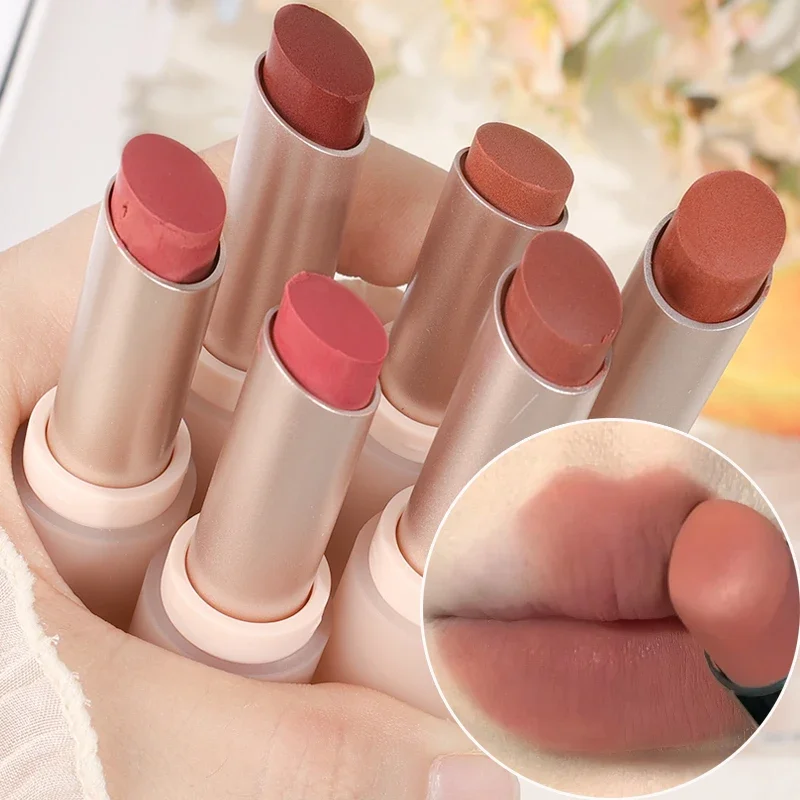 Top Trends: Matte Misty Lipstick 6 Colors Waterproof Non Sticky Cup Lip Stick Lasting Moisturizing Red Velvet Nude Lip Tint Makeup Cosmetics Shoppable Styles