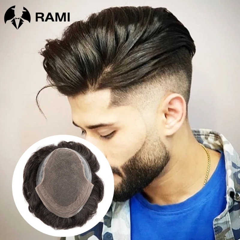 Top Trends: Men&#039;s Capillary Prothesis Natural Human Hair Wigs Men Lace PU Base Toupee Male Hair System Units Natural Hairline Wig For Man Shoppable Styles