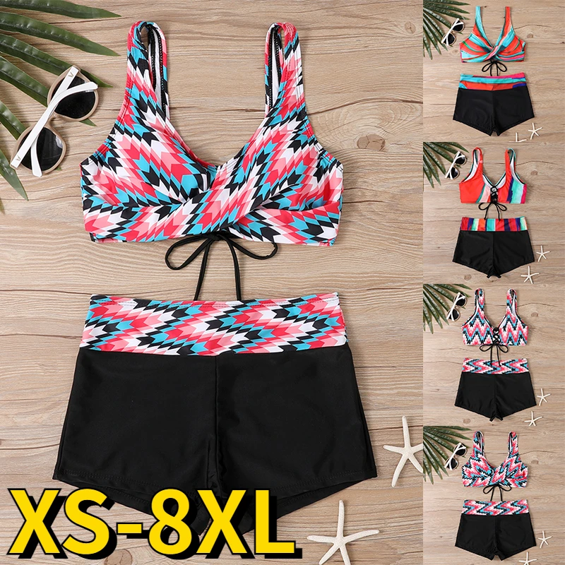 Top Trends: 2023 Women New Design Printing Swimwear Two Piece Set Beachwear Swim Suit Vintage Bathing Suit Summer High Waist Swimsuit Bikini Shoppable Styles