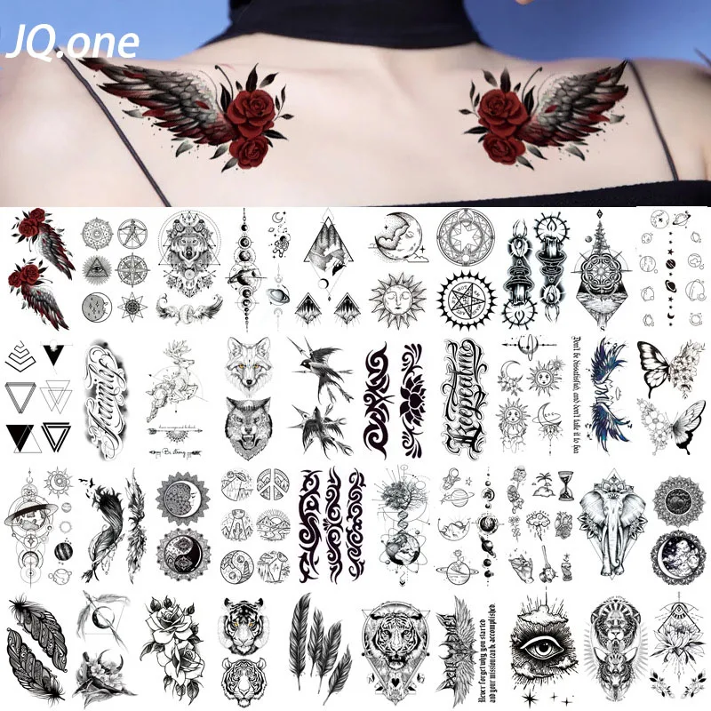 Top Trends: Tattoo Sticker Symbol Flower Temporary Sleeve Tattoo Waterproof Sexy Body Art Fashion Shoppable Styles