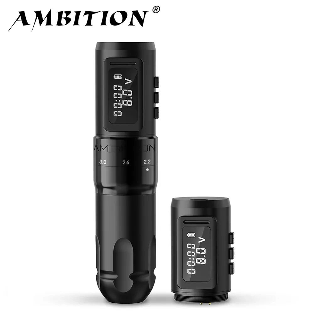 Top Trends: Ambition MARS-U Professional Wireless Tattoo Machine Pen Adjustable Stroke 2-4mm Cartridge 1800mAh Coreless Motor Tattoo Artists Shoppable Styles