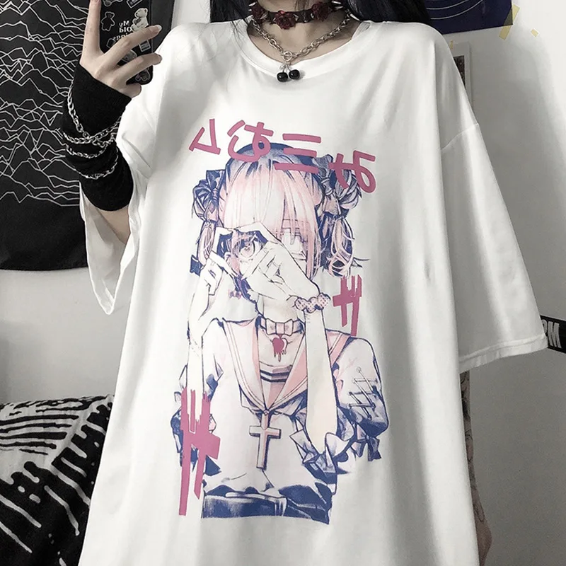 Top Trends: Kawaii Clothes Women&#039;s T-shirt Cute Y2k Clothes Short Sleeve Tops Clothing T Shirt For Female Fashion Streetwear Harajuku Tshirt Shoppable Styles