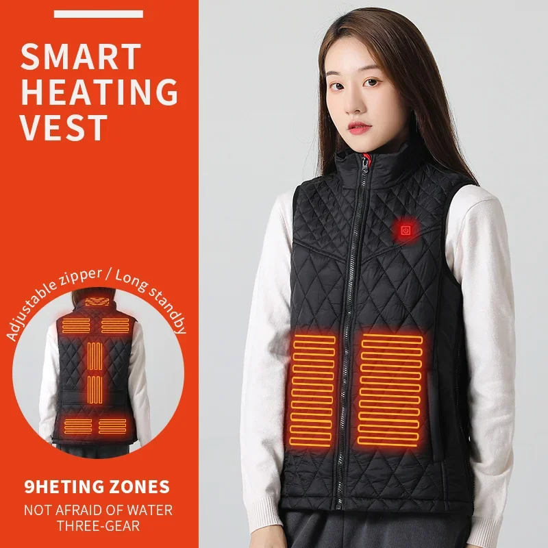 Top Trends: Heated Vest Men&#039;s Winter Jacket Women&#039;s Thermal Electric Vest Jacket Outdoor Camping Infrared USB Heated Vest Jacket Shoppable Styles