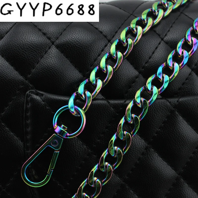 Top Trends: 60cm-130cm High Quality Width 11mm Rainbow Chains Shoulder Straps For Handbags Purses Bags Strap Replacement Handle Accessories Shoppable Styles