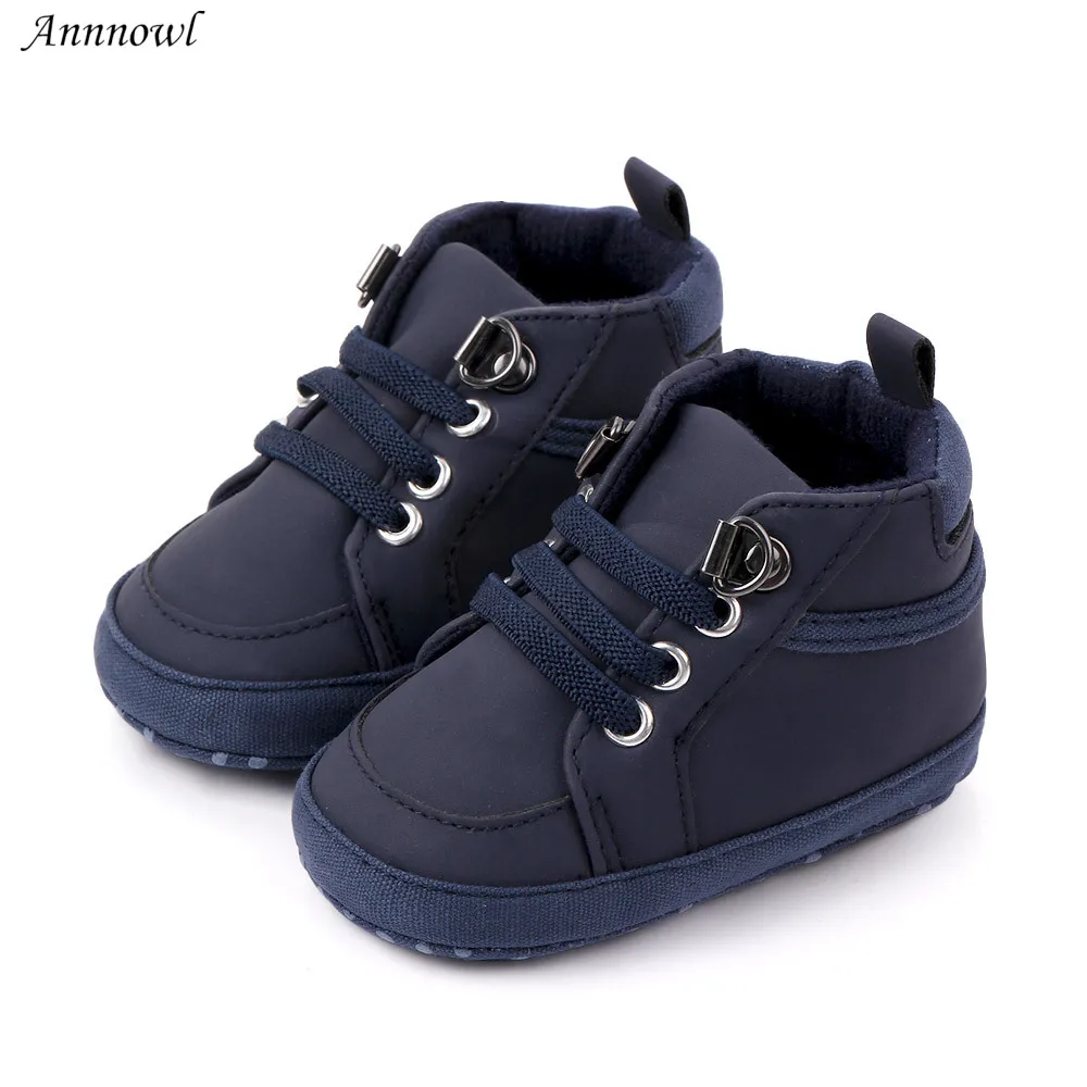 Top Trends: Fashion Brand Baby Boy Boots Shoes Soft Sole Booties Infant Anti-slip Solid PU Booty Shoes Newborn Footwear For 1 Year Old Girl Shoppable Styles - Image 3