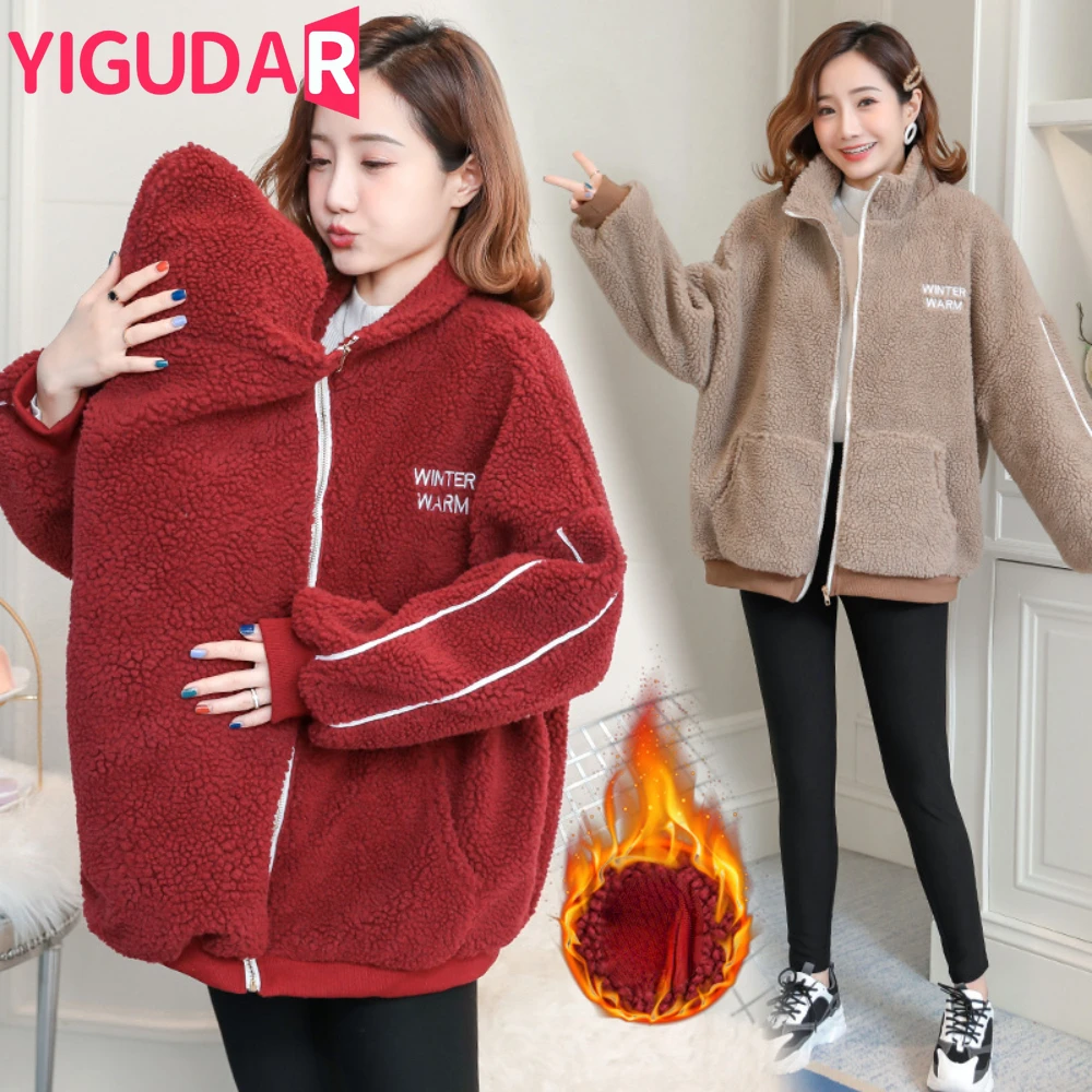 Top Trends: 2023 Autumn Winter Maternity Kangaroo Hoodies Jacket Pregnant Women Clothes Pregnancy Sweatshirt Fashion Coat Long Sleeve Shoppable Styles