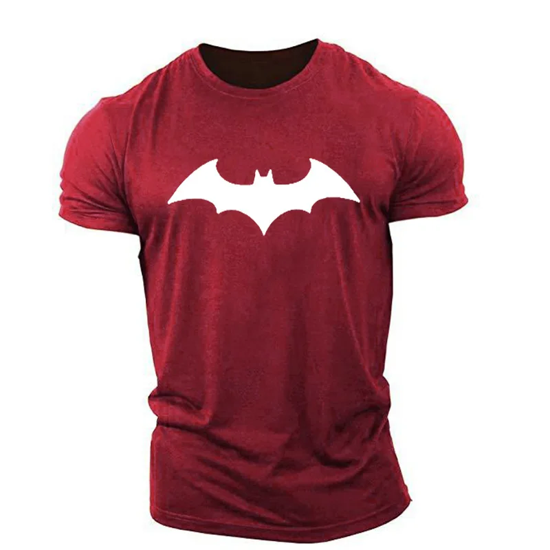 Top Trends: Summer Fashion Men's 3D Bat Print T-shirt, Loose Short Sleeve Casual Sportswear, Street Style, Hip Hop, Large 6XL Shoppable Styles