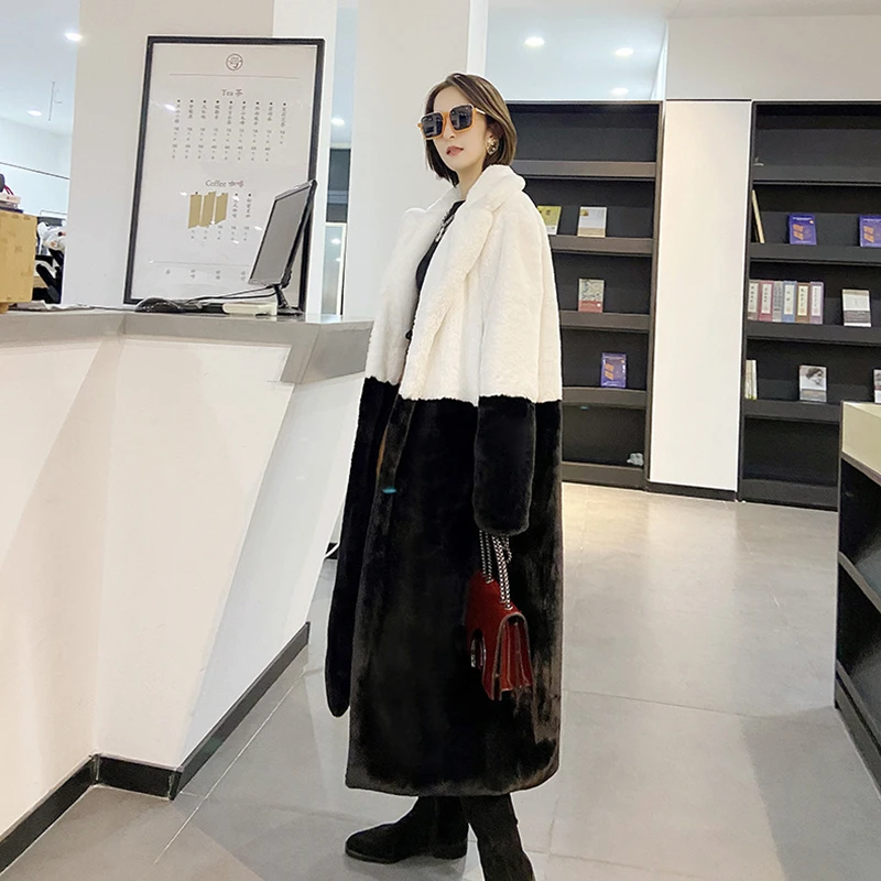 Top Trends: Jacket Parka Winter Clothing Women Faux Fur Jacket Hairy Long Fur Coat Lapel OverCoat Thick Warm Plus Size Female Plush Coats Shoppable Styles