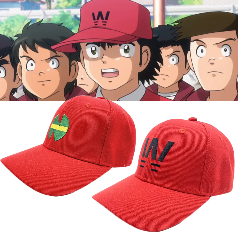 Top Trends: Anime Captain Team Logo Hat Wakabayashi Genzo Cosplay Unisex Embroidery Red Baseball Cap Sunhat Accessories Gift Prop Shoppable Styles