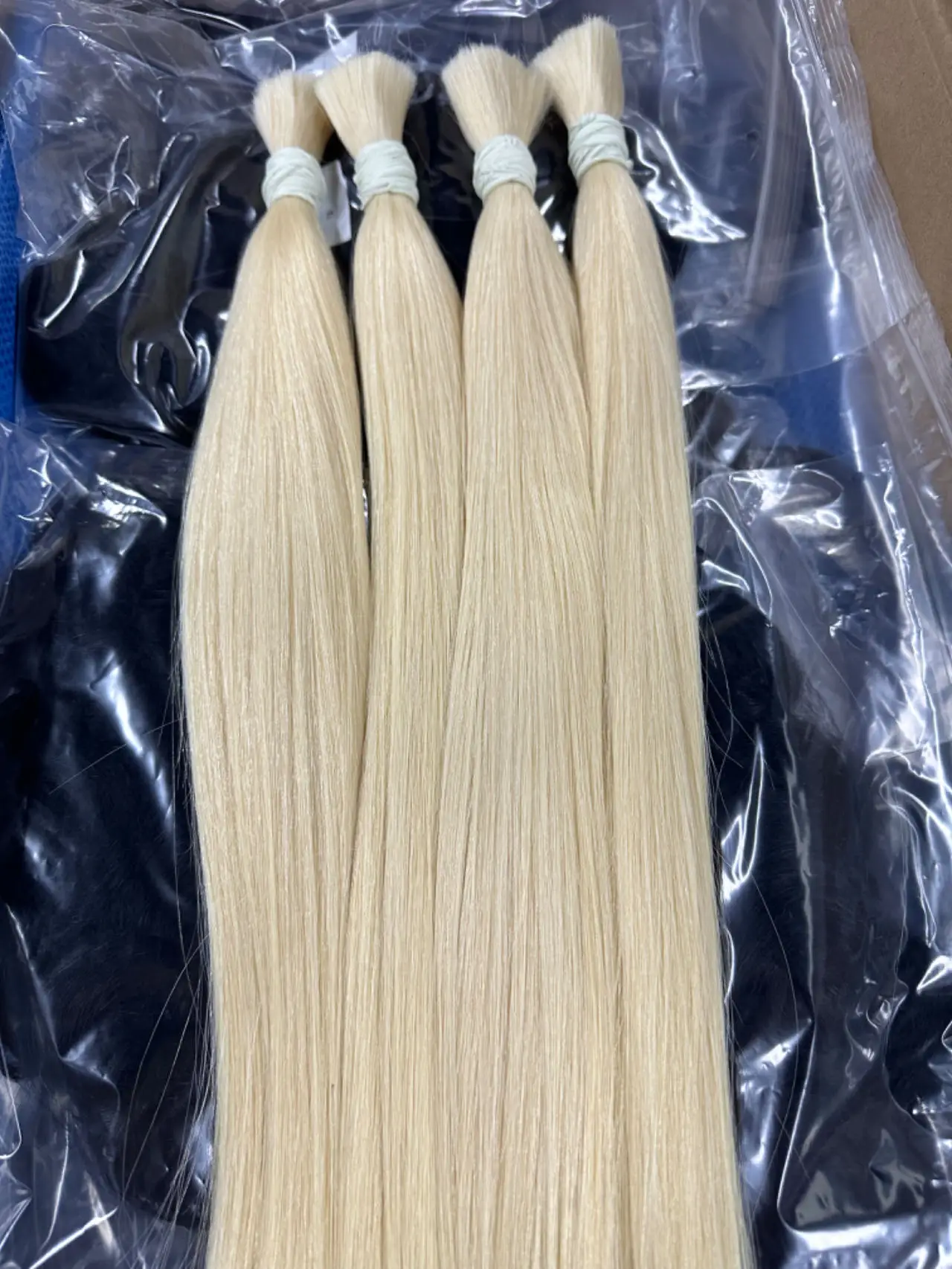 Top Trends: Maxhair Pure Straight 100% Unprocessed Human Hair Bulk No Weft Virgin Bulk Hair 18-30inch Blonde 613 Hair Extension For Braiding Shoppable Styles