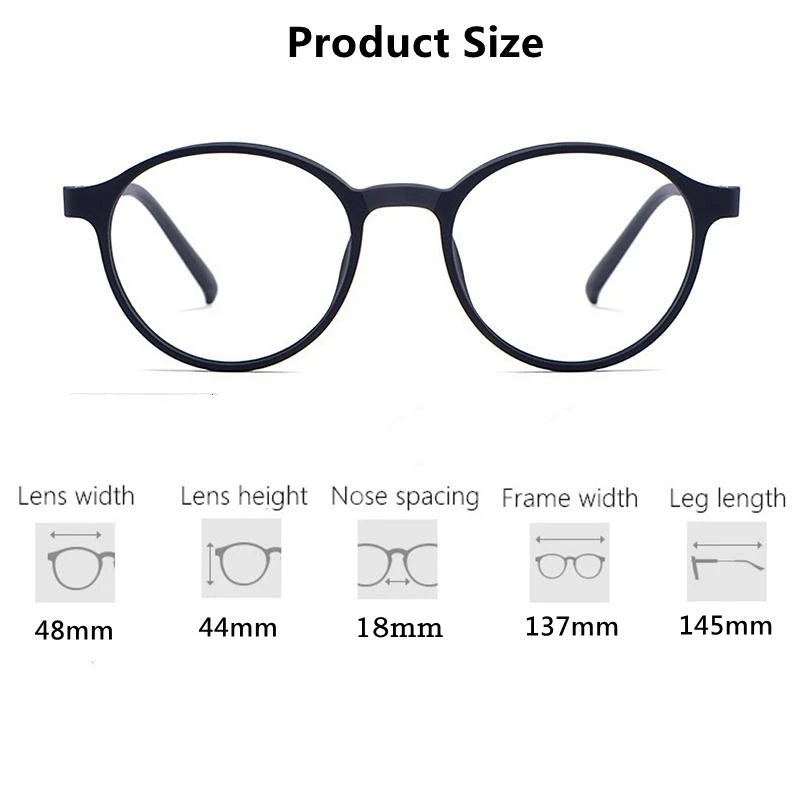 Top Trends: YIMARUILI Ultralight Titanium Alloy TR90 Myopia Glasses Retro Round Optical Prescription Eyeglasses Frame Men And Women H3050 Shoppable Styles - Image 6