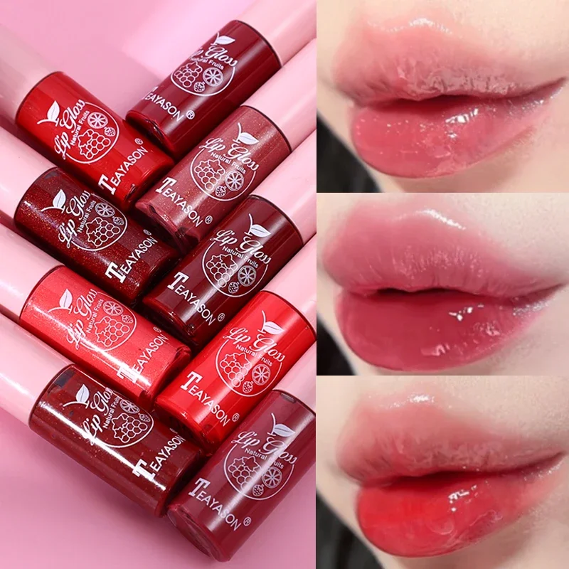 Top Trends: Mirror Lip Glaze Water Light Lip Gloss Transparent Glass Lasting Non-stick Cup Liquid Lipstick Moisturizing Waterproof Cosmetics Shoppable Styles