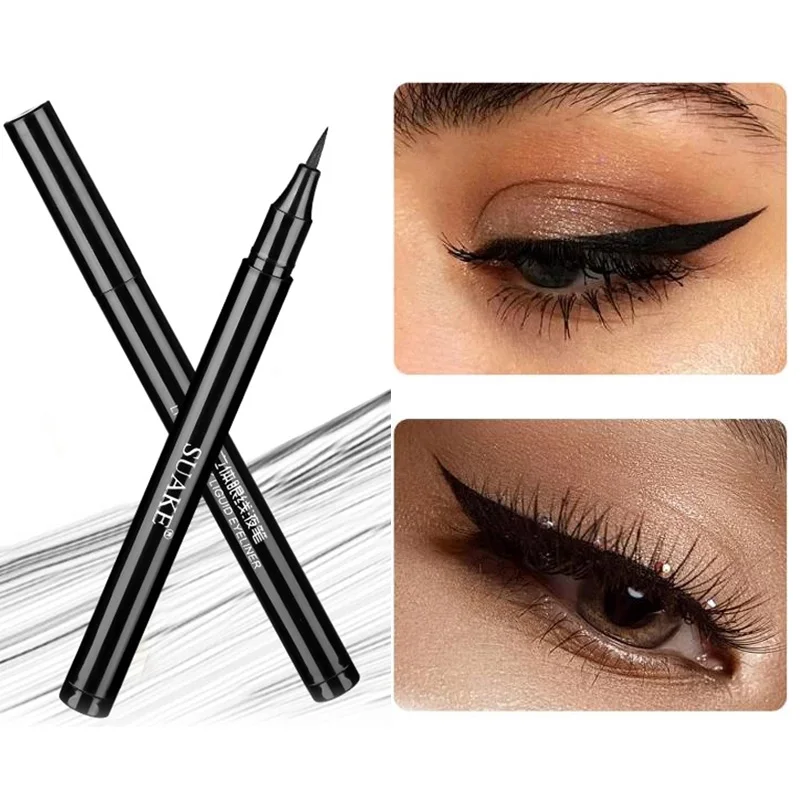 Top Trends: Waterproof Liquid Eye Liner Black Matte Smooth Eyeliner Pen Long-lasting Quick Drying Eyeliner Pencil Beauty Natural Eye Makeup Shoppable Styles - Image 3