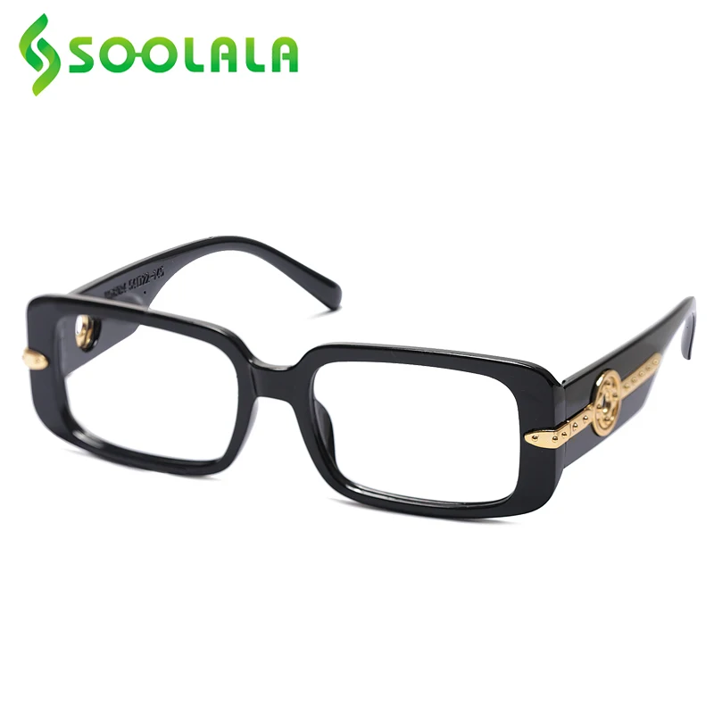 Top Trends: SOOLALA 2022 Rectangle Reading Glasses Women Ladies Full Frame Lesebrille Damen Magnifying Presbyopic Eyewear With Cases 0.5 1.0 Shoppable Styles