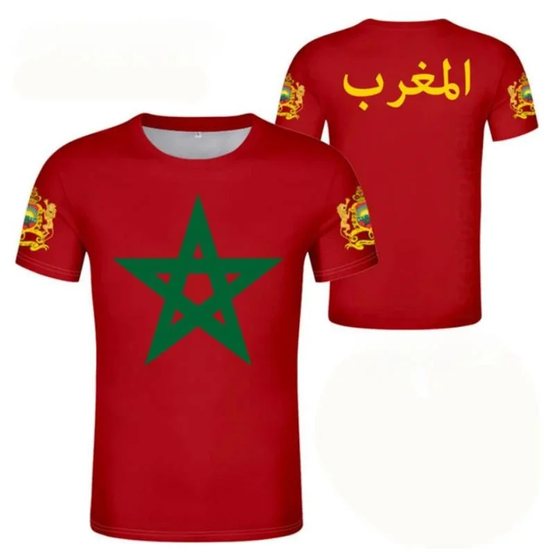 Top Trends: Pop 3D MA Morocco Flag Graphic T Shirt For Men Football Sports T-shirt Fashion Streetwear Unisex Club Team Wholesale Jersey Tops Shoppable Styles