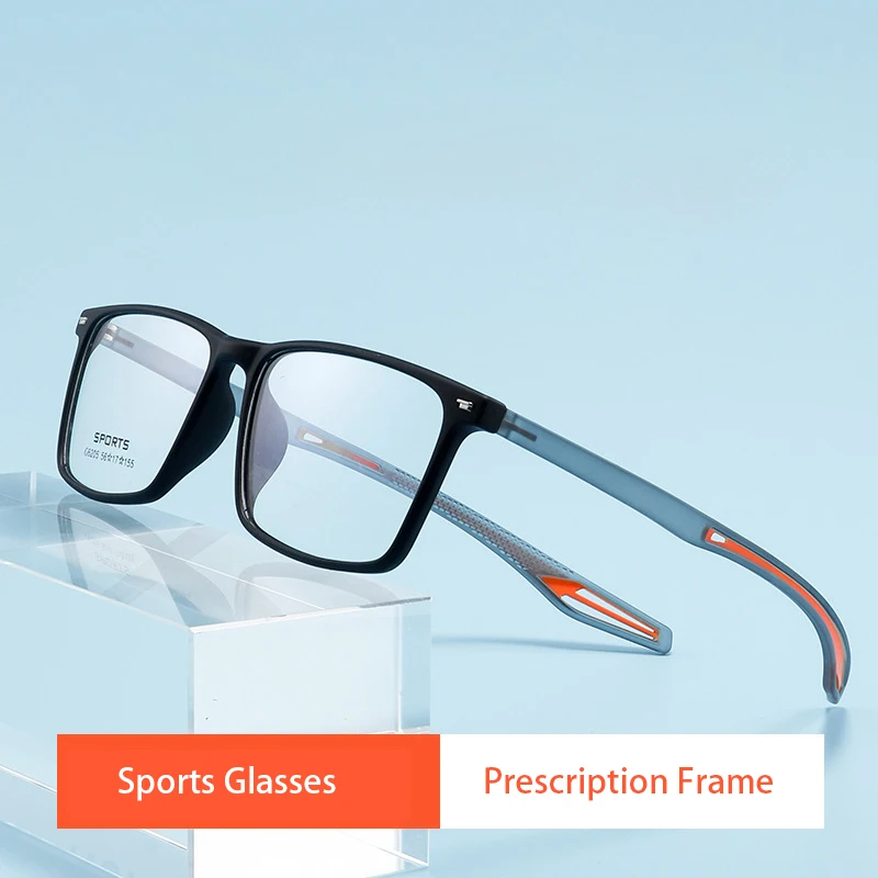 Top Trends: 2024 New Fashion Ultra Light Transparent TR90 Eyewear Sports Glasses For Men Large Size Eyeglasses Optical Prescription Frame Shoppable Styles