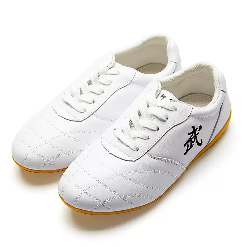 Top Trends: Martial Arts Shoes Male Cowhide Taijiquan Training Shoes Female Cow Tendon Bottom Performance Competition Training Tai Chi Shoes Shoppable Styles