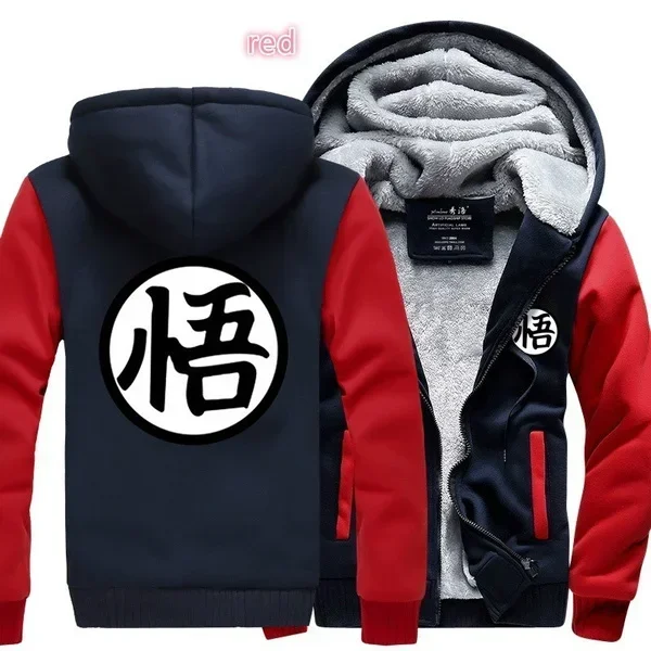 Top Trends: Hot Japan Anime D-Dragons Sun Wukong Sweater Ball Z Cotton-padded Winter Warm Hoodie Flannel Coats Tops Goku Baseball Jackers Shoppable Styles - Image 4