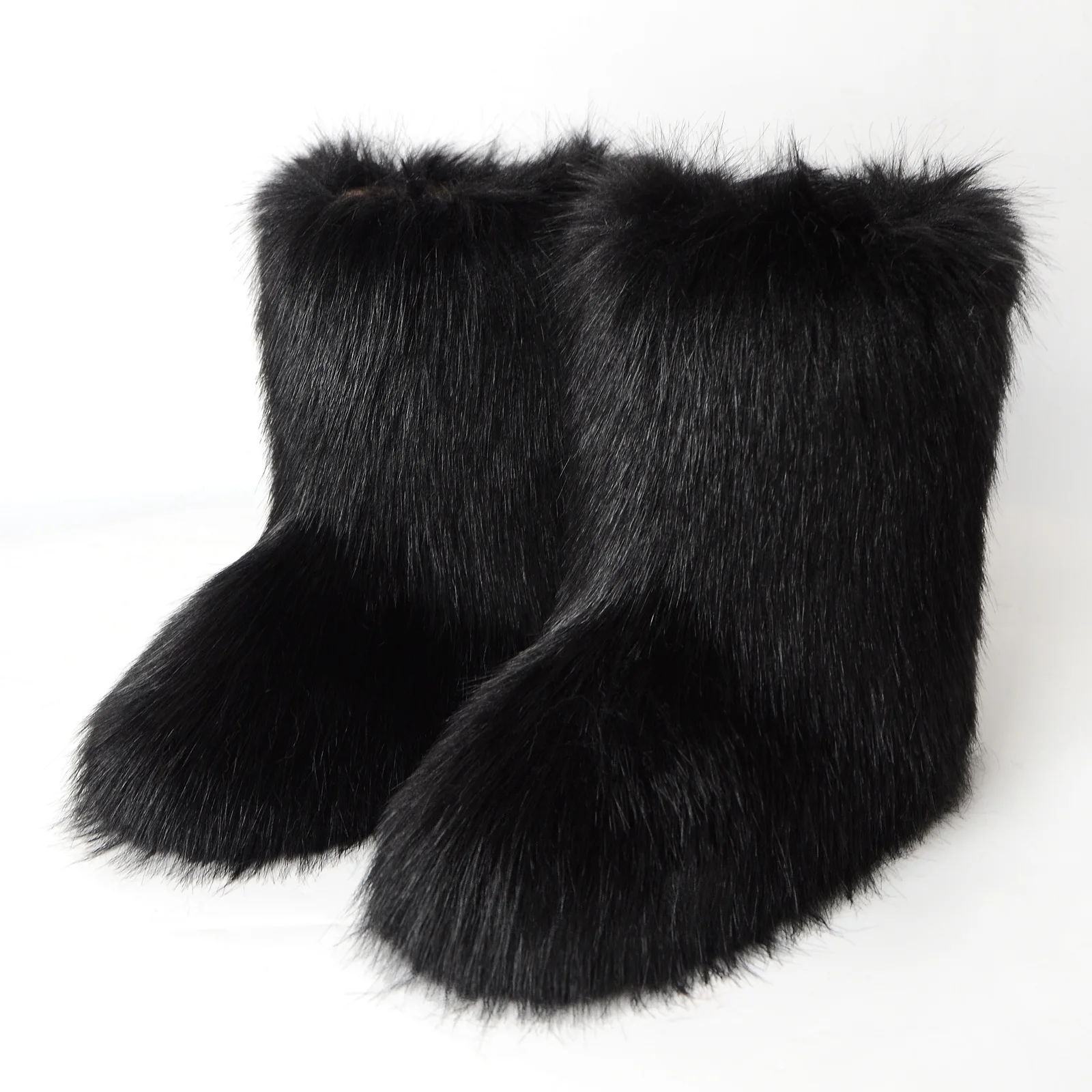 Top Trends: Fur Boots Women&#039;s Fox Fur Plush Boots, Plush Warm Snow Boots, Luxury Shoes, Girls&#039; Plush Boots, Fashionable Winter Shoes Shoppable Styles