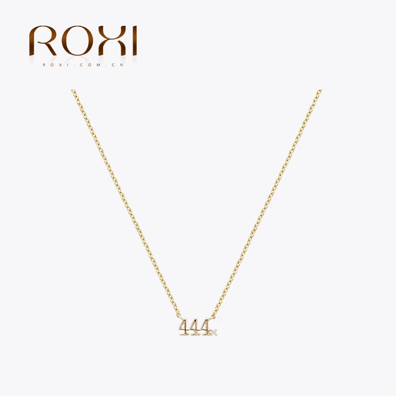 Top Trends: ROXI 925 Sterling Silver Angel Number Pendant Necklace Microinlaid CZ Women&#039;s Clavicle Necklace Chic Birthday Anniversary Gift Shoppable Styles