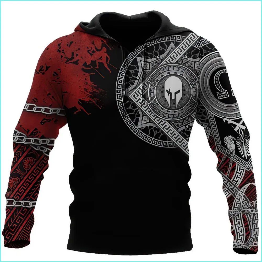 Top Trends: 2023 Fashion Nw Retro Men Hoodies Wolf And Dragon Tattoo 3D All Over Printed Mens Sweatshirt Unisex Vintage Long Sleeves Shoppable Styles - Image 2