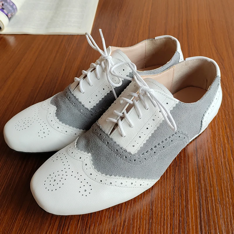 Top Trends: Dance Shoes Indoor Soft Soles Adult Cowhide Men&#039;s Modern Dance Shoes Social Latin Dance Shoes Ballroom Fashion Leather Sneakers Shoppable Styles