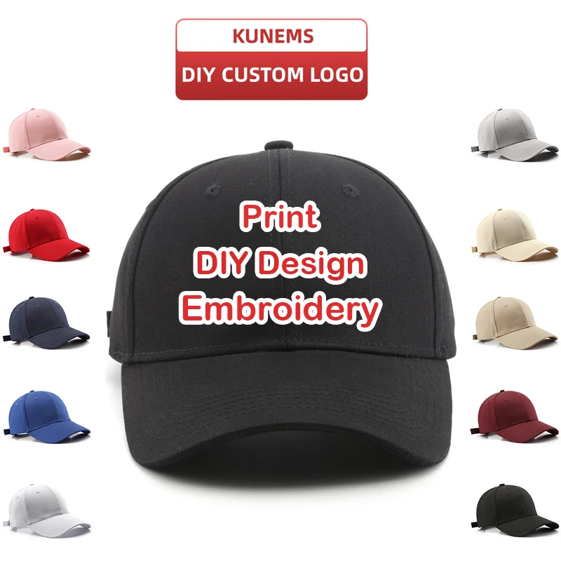 Top Trends: KUNEMS Custom Baseball Cap For Men And Women Logo Customized Hat Men's Caps Embroidery Snapback Caps Summer Sun Hats Unisex Shoppable Styles