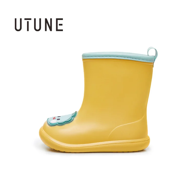 Top Trends: UTUNE Cartoon Stickers Children's Rain Boot Outdoor Non-slip Rubber Boots For Girls Boy Cute Toddler Rain Shoes For Kid Shoppable Styles