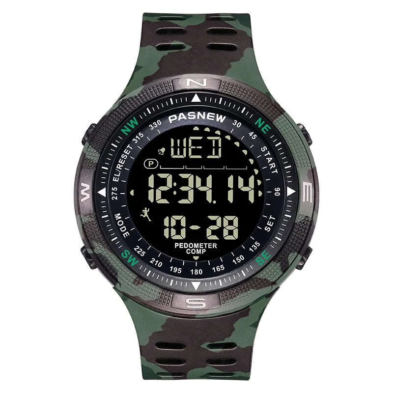 Top Trends: Multifunction Waterproof Military Watch Compass Men Digital Sport Wristwatch Luminous Location Return Male Electronic Hand Clock Shoppable Styles