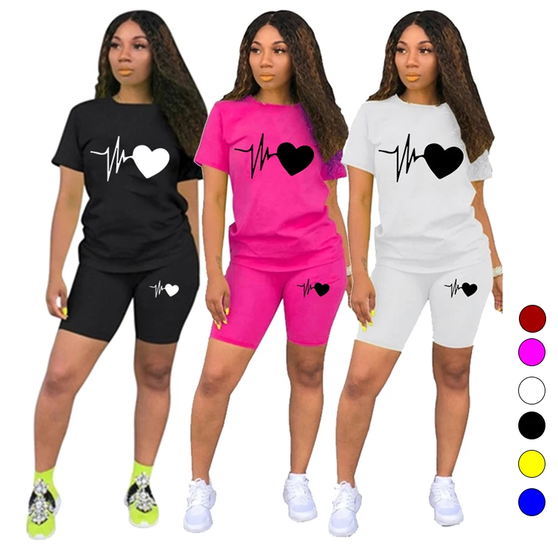 Top Trends: 2023 New Trending Ladies Fashion Jogging Suit Casual Sportswear High Quality Summer Tees And Shorts 2 Pcs Set S-3XL Shoppable Styles