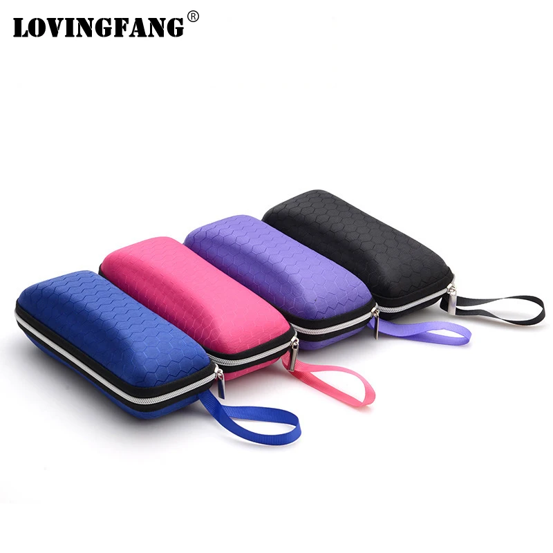 Top Trends: Portable Sunglasses Case For Women Men Glasses Box With Lanyard Zipper Eyeglass Case Cover Protector Shoppable Styles