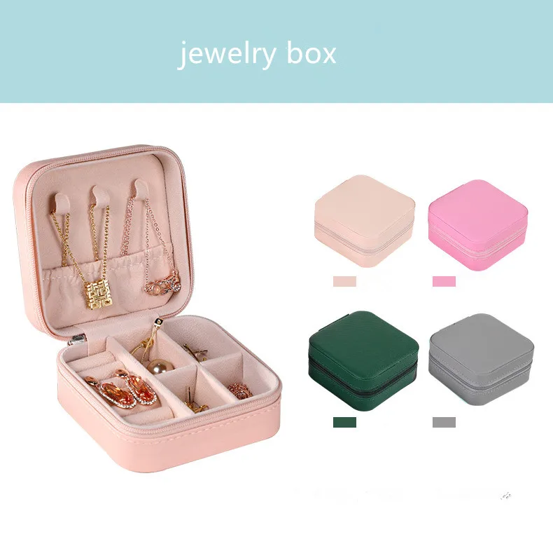 Top Trends: Jewelry Organizer Portable Travel Accessories Box Ring Earrings Necklace Storage Box Birthday Christmas Party Gifts For Women Shoppable Styles