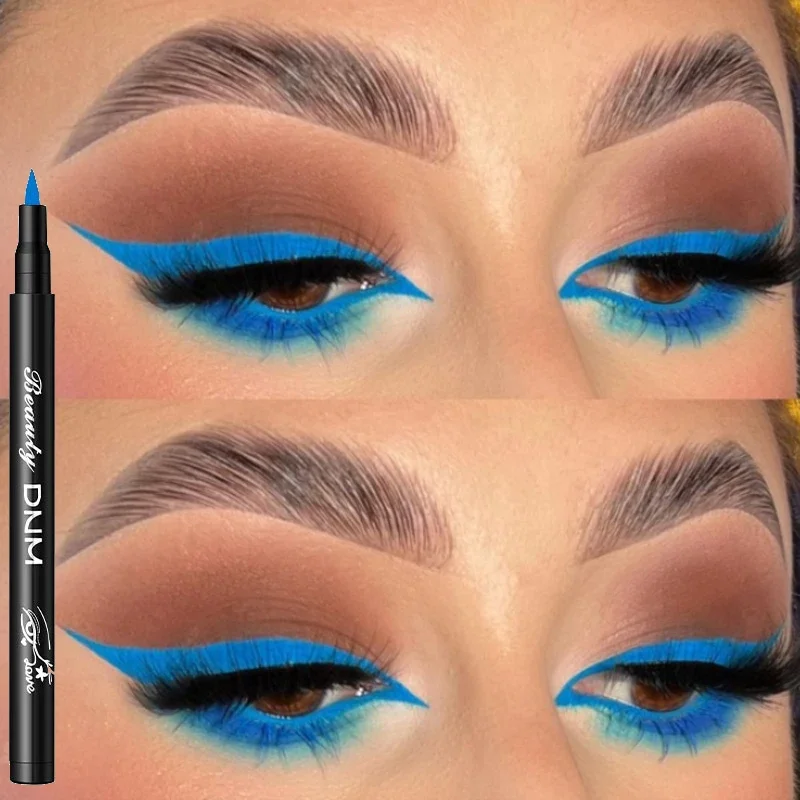 Top Trends: Waterproof Colorful Liquid Eyeliner Quick Drying Long Lasting Not Blooming Smooth Natural Make Up Matte Eye Liner Pen Eye Makeup Shoppable Styles