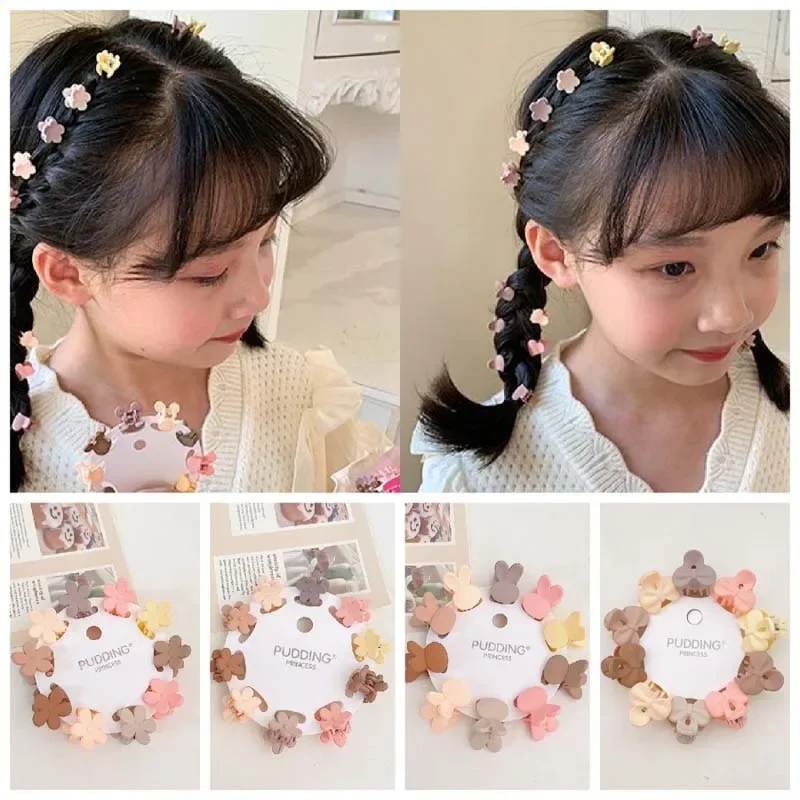 Top Trends: Ncmama 10Pcs / set Cute Rabbit Hair Claws Clip For Kids Girls Cartoon Mini Star Butterfly Candy Hair Clamps Baby Hair Accessories Shoppable Styles