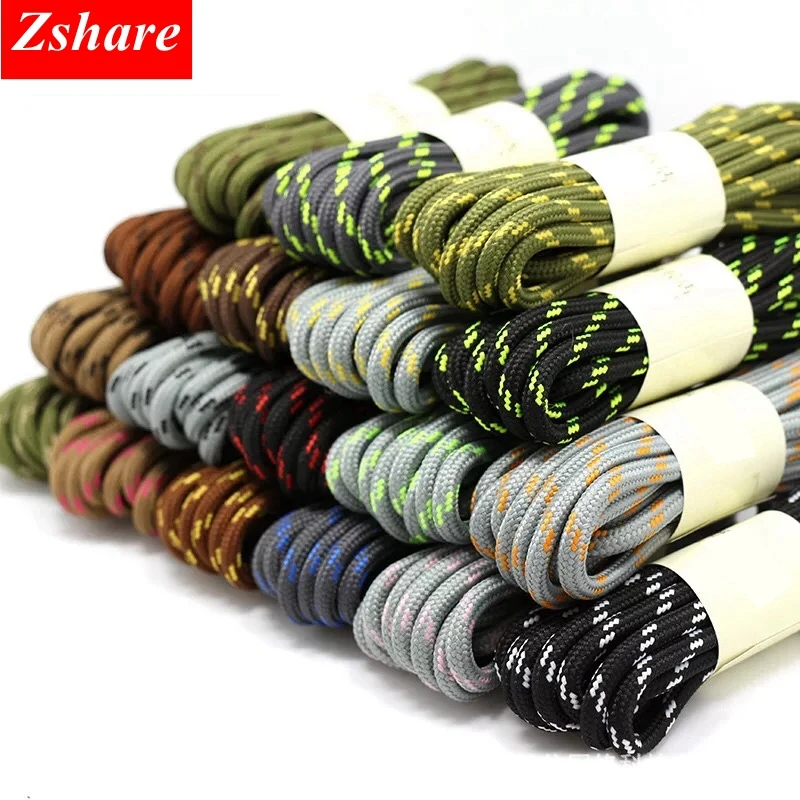 Top Trends: 1Pair Outdoor Sport Shoelaces 19Colors Round Shoelaces Hiking Slip Rope Shoelace Sneakers Shoe Laces Strings 100 / 120 / 140 / 160CM Shoppable Styles