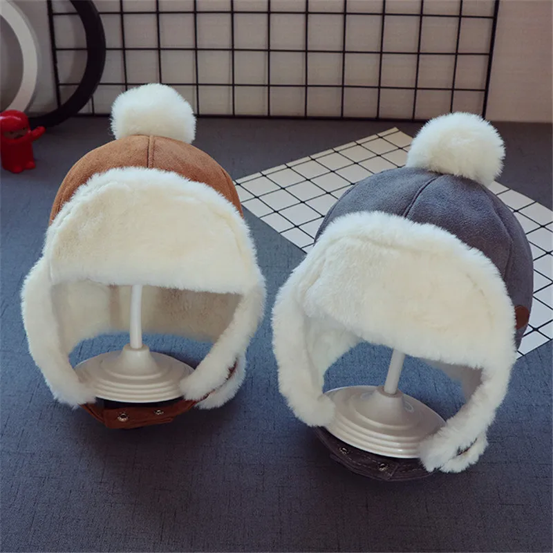 Top Trends: Kids Beanies Winter Baby Child Knitted Hat Kids Girls Russian Female Thicker Warm Caps Age For 2-6 Years Old Ushanka Hat 2019 Shoppable Styles - Image 2