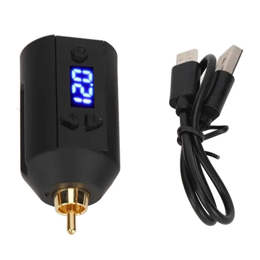 Top Trends: Mini Tattoo Battery 1500mAh RCA / DC Wireless Tattoo Power Supply Type-c Fast Charging 3‑12V Adjustable Digital Display Shoppable Styles