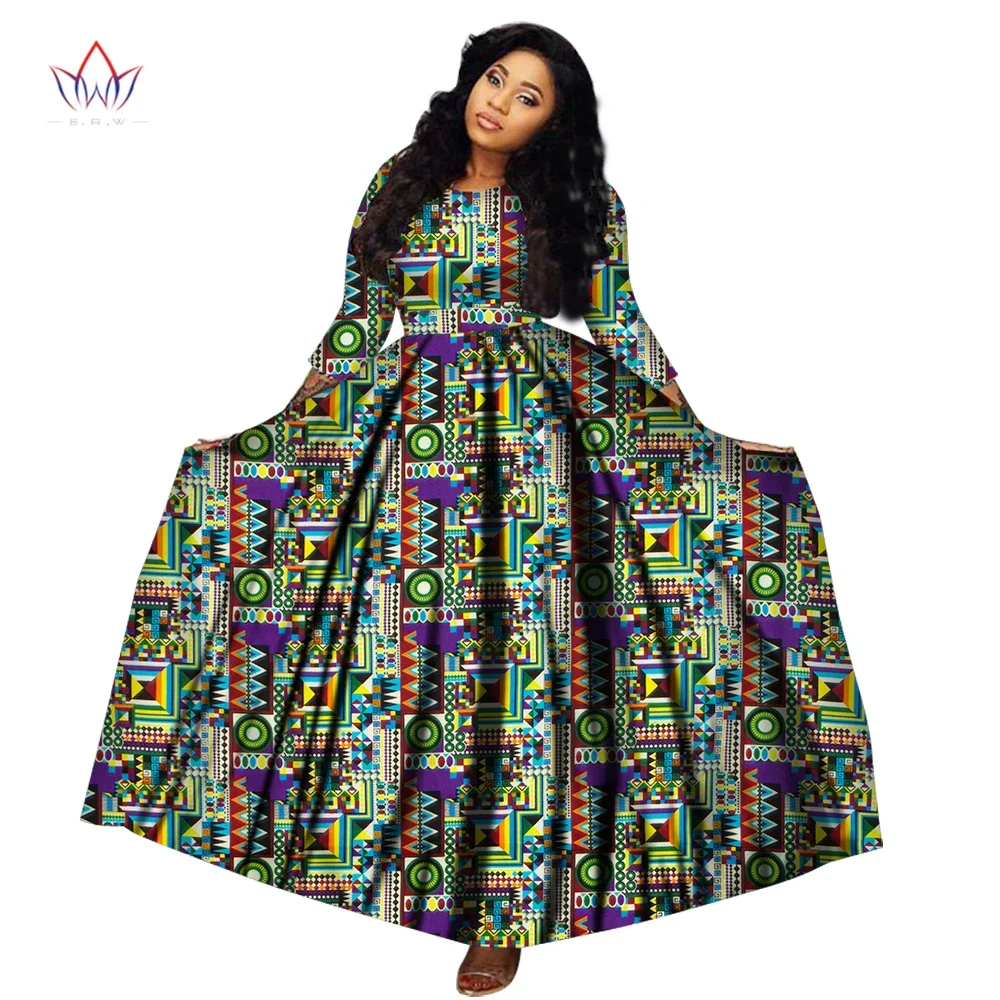 Top Trends: Customize BintaRealWax Women Special African Slim Fit Dress Traditional Sexy Elegent Female Ankara Party Wedding Dress WY2699 Shoppable Styles