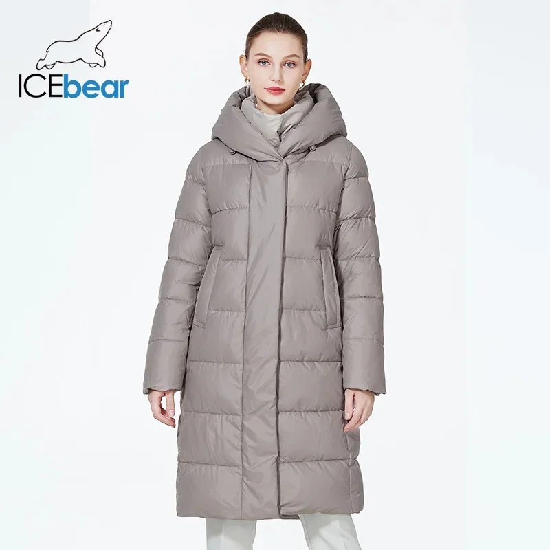 Top Trends: ICEbear 2023 Winter Long Jackets Women&#039;s Elegant Thicken Puffer Jacket Windproof Cotton Coat GWD3729I Shoppable Styles