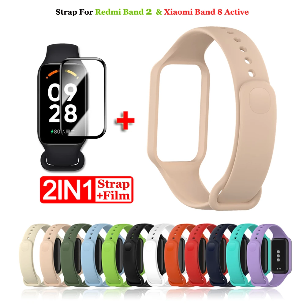 Top Trends: Replacement Strap For Redmi Smart Band 2 Silicone Watchbands Strap For Xiaomi Smart Band 8 Active Strap Bracelet Shoppable Styles